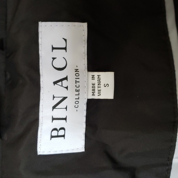 NWT BINACL Winter Parka Puffer Faux Fur Hooded Coat Jacket Warm Black Small - Picture 14 of 16